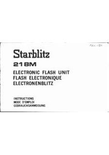 Starblitz 218 M manual. Camera Instructions.